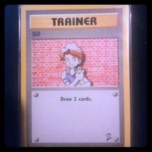 Pokemon Bill trainer card